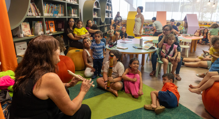 Biblioteca Comunitária Adufg/LIBRIS encerra programação especial de férias com oficina de narração de histórias
