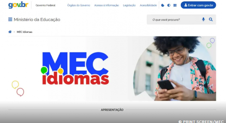 MEC Idiomas: nova plataforma oferta inglês e espanhol gratuitamente